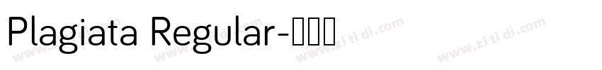 Plagiata Regular字体转换